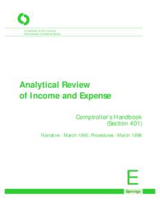 Analytical Review of Income and Expense