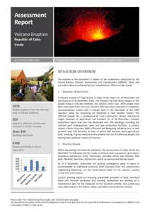 Assessment Report Volcano Eruption Republic of Cabo Verde