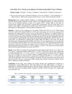 Aortic Pulse Wave Velocity as an Indicator of Cardiovascular Risk in Type-2 Diabetes