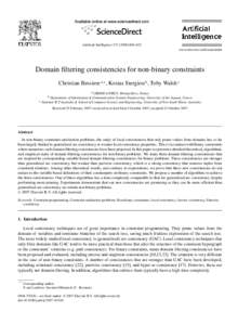 Constraint satisfaction / Constraint graph / Decomposition method / Hidden transformation / Constraint programming / Computing / Local consistency