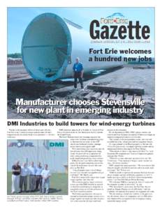Gazette ECONOMIC DEVELOPMENT & TOURISM CORPORATION Fort Erie welcomes a hundred new jobs