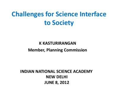 Science and Technology as an instrument of Inclusive Development