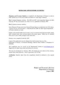 Measures of national income and output / Capital formation / Gross national product / Gross national income / Public finance / Measuring GDP / Pakistan federal budget / National accounts / Economics / Gross domestic product