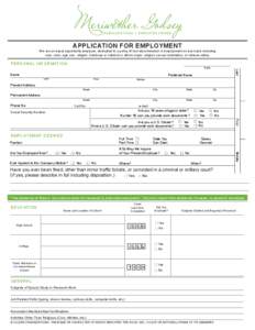 Dismissal / Termination of employment / Application for employment / Yes and no / Management / Recruitment / Human resource management / Employment