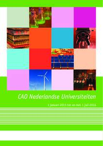 CAO Nederlandse Universiteiten 1 januari 2015 tot en met 1 juli 2016 CAO Nederlandse Universiteiten 1 januari 2015 tot en met 1 juli 2016