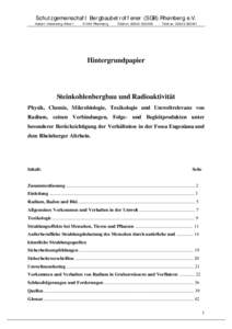 Schutzgemeinschaft Bergbaubetroffener (SGB) Rheinberg e.V.  Hubert-Underberg-Allee 1