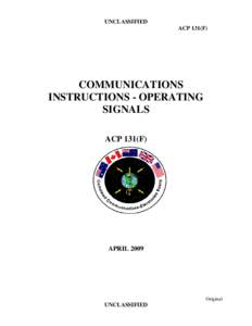 Radio / Military communications / Z code / Telegraphy / Combined Communications Electronics Board / Q code / Technology / Call sign / ACP-131 / Encodings / Morse code / Amateur radio