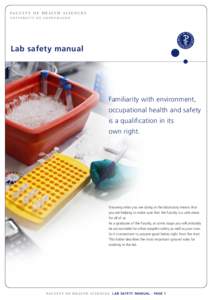 f a c u lt y o f h e a lt h s c i e n c e s university of copenhagen Lab safety manual  Familiarity with environment,