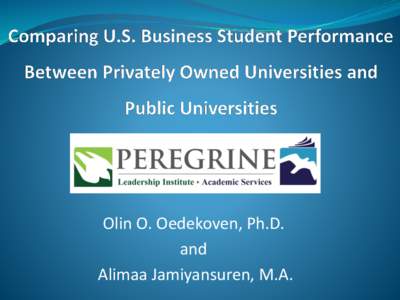 Just How Good Is that Online or Blended Business Program Compared to a Traditional Campus-based Program? A Statistical Comparison of Exam Results based on Program Delivery Modality