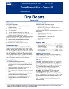 Topeka Regional Office Nebraska Dry Beans Fact Sheet