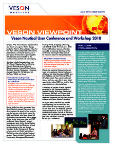 JULY 2010  | ISSUE ELEVEN VESON VIEWPOINT
