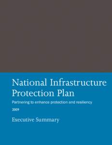 National Infrastructure Protection Plan Executive Summary 2009