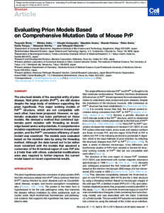 Evaluating Prion Models Based on Comprehensive Mutation Data of Mouse PrP
