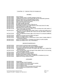 Nevada Revised Statutes: Chapter 125