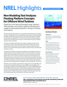 Aerodynamics / Electric power / Electrical generators / Energy conversion / Floating wind turbine / Tension-leg platform / National Renewable Energy Laboratory / Turbine / Offshore wind power / Energy / Wind turbines / Technology