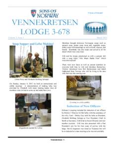 “Circle of Friends”  VENNEKRETSEN LODGEVolume 3, Issue 1