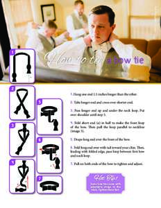 Clinton James Photography  How to tie a bow tie 1