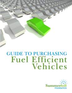 GUIDE TO PURCHASING  Fuel Efficient Vehicles  What this guide can do for you.