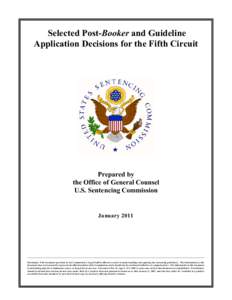 Selected Post-Booker and Guidelines Application Decisions for the Fifth Circuit