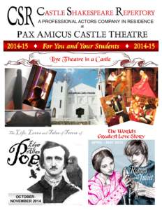 CASTLE SHAKESPEARE REPERTORY A PROFESSIONAL ACTORS COMPANY IN RESIDENCE at PAX A AMICUS