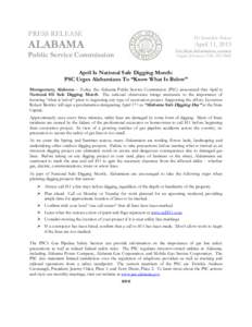 Microsoft Word - Alabama Safe Digging Day April112013.docx