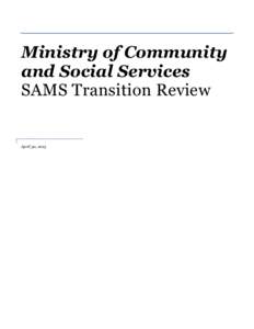 MCSS Sams Transition Review