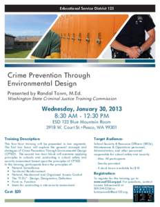 Crime Prevention Through Environmental Design