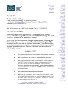 Property law / Patent examiner / Patent Prosecution Highway / United States Patent and Trademark Office / Intellectual Property Owners Association / Backlog of unexamined patent applications / Manual of Patent Examining Procedure / Information disclosure statement / Prior art / Patent law / Law / Civil law