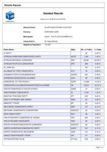 Results Reports  Detailed Results