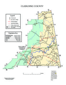 CLEBURNE COUNTY R12E R11E R11E R10E