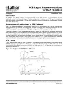 PCB Layout Recommendations for BGA Packages October 2005