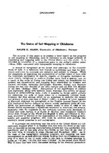 The Status of Soil Mapping in Oklahoma