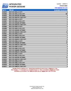 INTEGRATED POWER DESIGNS Updated: [removed][removed]