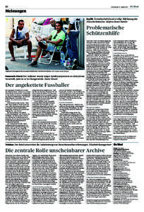 10  Donnerstag, 16. August 2012 — Meinungen Replik Gewerkschaftsbund erwägt Ablehnung der