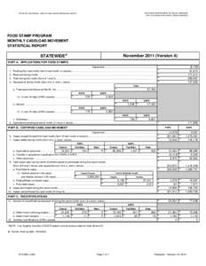 CALIFORNIA DEPARTMENT OF SOCIAL SERVICES DATA SYSTEMS AND SURVEY DESIGN BUREAU STATE OF CALIFORNIA - HEALTH AND HUMAN SERVICES AGENCY  FOOD STAMP PROGRAM