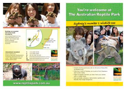 You’re welcome at The Australian Reptile Park 45 MINS FROM NEWCASTLE