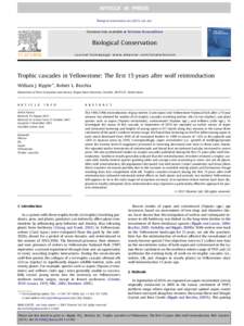 Biological Conservation xxx[removed]xxx–xxx  Contents lists available at SciVerse ScienceDirect Biological Conservation journal homepage: www.elsevier.com/locate/biocon