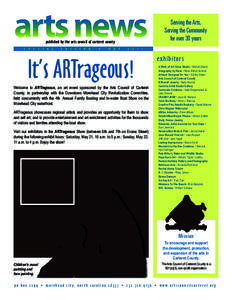 arts news published by the arts council of carteret county S  P
