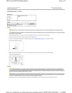 2002 Taurus/Sable Workshop Manual  Page 1 of 2 SECTION[removed]: Electronic Engine Controls REMOVAL AND INSTALLATION