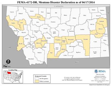 FEMA-4172-DR, Montana Disaster Declaration as of[removed]CANADA Glacier  Lincoln