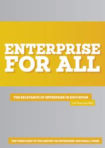 enterprise  for All The relevance of Enterprise in Education Lord Young, June 2014