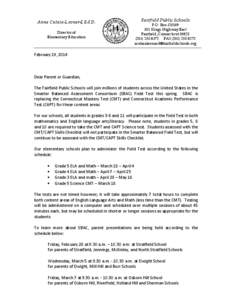 Microsoft Word - SBAC Letter to Parents Feb[removed]