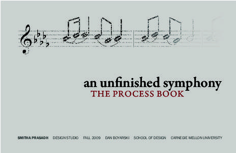 an unfinished symphony THE PROCESS BOOK SMITHA PRASADH  DESIGN STUDIO