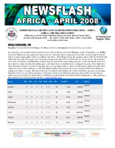 Botswana national cricket team / West Africa / World Cricket League Africa Region / ICC World Twenty20 Qualifier / Cricket / Sports / World Cricket League