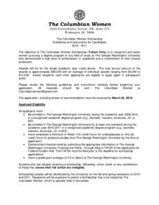 The Columbian Women Scholarship