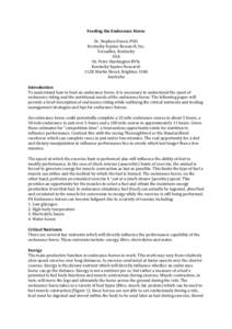 Nutrition / Exercise physiology / Staple foods / Dietary supplements / Glycogen / Equine nutrition / Muscle / Carbohydrate metabolism / Endurance training / Biology / Health / Medicine