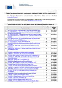 STATE AID BROADBAND DECISIONS