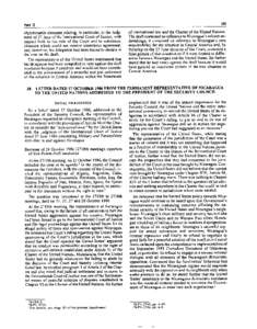 Central America / Chadian–Libyan conflict / Nicaragua–United States relations / Contadora Group / Aouzou Strip / United Nations Charter / Nicaragua v. United States / United Nations Security Council / United Nations Security Council Resolution 530 / Law / International relations / Politics