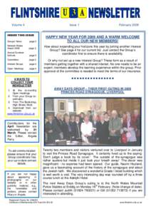 Volume 4  Issue 1 INSIDE THIS ISSUE Groups’ News