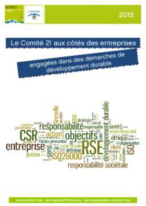 2015  Le Comité 21 aux côtés des entreprises e d s